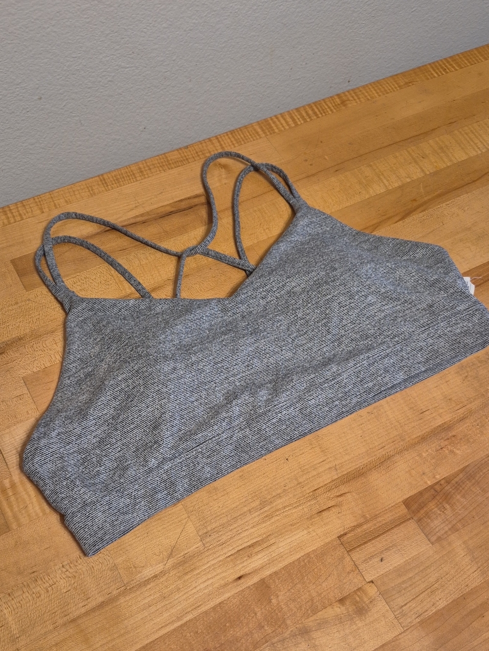 Old Navy Active Heathered Padded Sports Bra Strappy Back